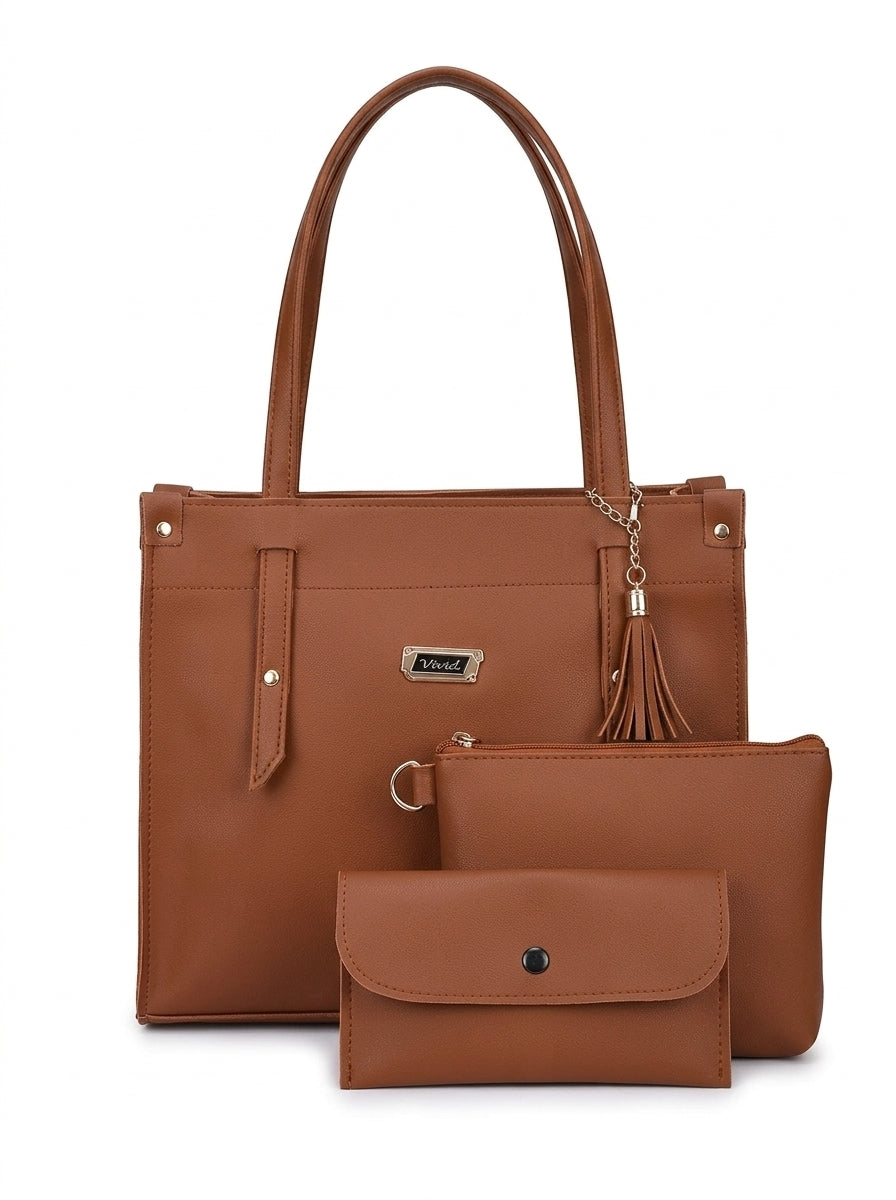 Classic brown 3 piece Bag set